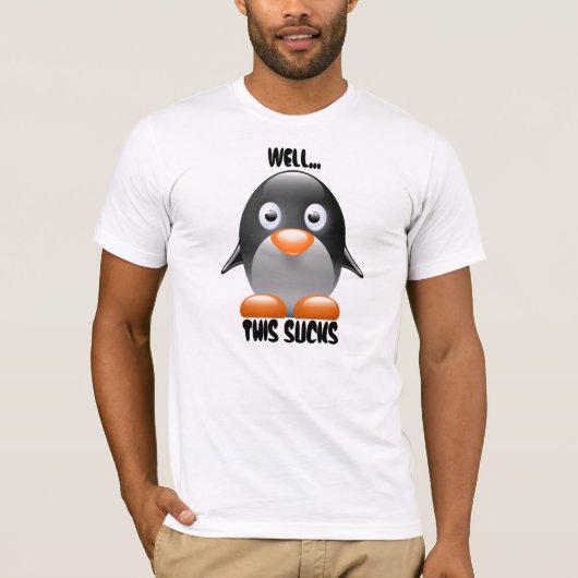 Grappig Penguin Nou... Deze kloten T-shirt (Voorkant)