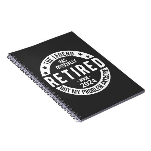 Grappig pensioen 2024 notitieboek (Rechterzijde)