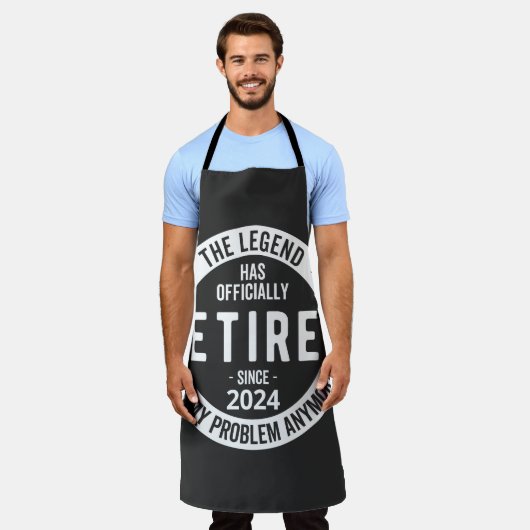 Grappig pensioen 2024 schort (Gedragen)