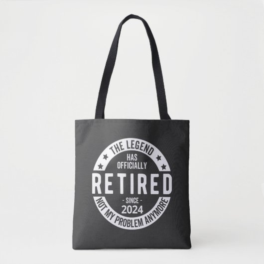 Grappig pensioen 2024 tote bag (Voorkant)