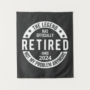 Grappig pensioen 2024 wandkleed