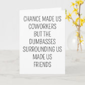 Grappig pensioen afscheid collega verjaardagscadea kaart (Gele Bloem)