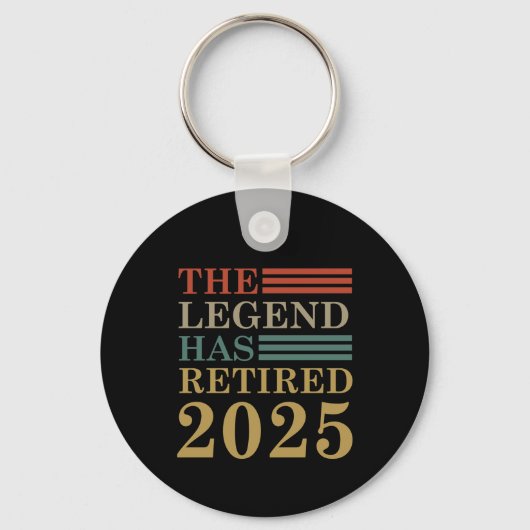 Grappig pensioen De Legende is met pensioen gegaan Sleutelhanger (Voorkant)