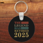 Grappig pensioen De Legende is met pensioen gegaan Sleutelhanger (Voorkant)