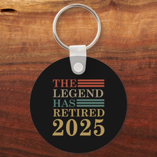 Grappig pensioen De Legende is met pensioen gegaan Sleutelhanger (Voorkant)