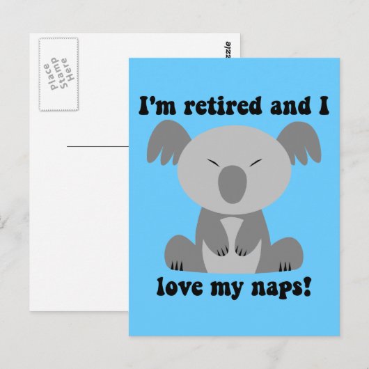 Grappig pensioen humor briefkaart (Voorkant / Achterkant)