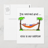 Grappig pensioen humor briefkaart (Voorkant / Achterkant)