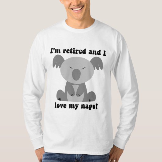 Grappig pensioen humor t-shirt (Voorkant)
