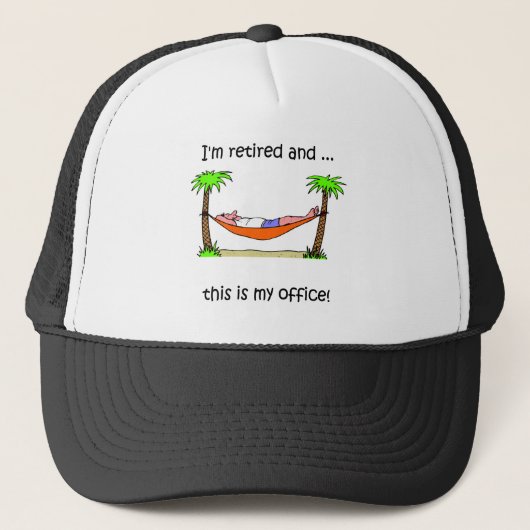 Grappig pensioen humor trucker pet (Voorkant)