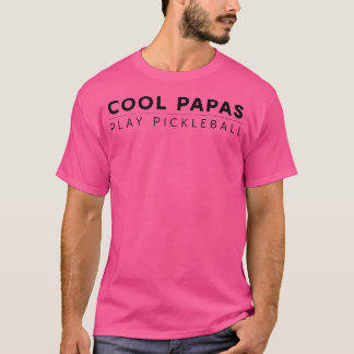Grappig Pensioen Idee-Cool Papas Spelen Pickleball T-shirt