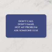 Grappig pensioen met pensioen visitekaartje (Achterkant)