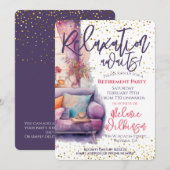 Grappig pensioen ontspanning wacht feest kaart (Voorkant / Achterkant)