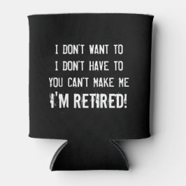 Grappig pensioen partij koelbox voor gepensioneerd blikjeskoeler