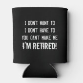 Grappig pensioen partij koelbox voor gepensioneerd blikjeskoeler (Achterkant)