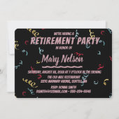 Grappig Pensioen Party Antiek Auto Roze Kaart (Achterkant)