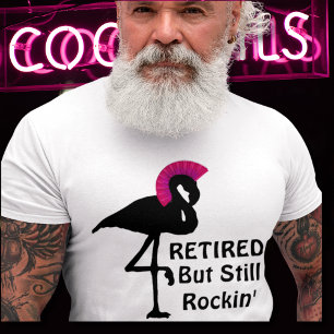 Grappig Pensioen Pensioen maar nog steeds Rockin F T-shirt