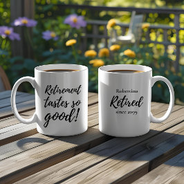 Grappig Pensioen smaakt zo goed Cadeau Koffiemok