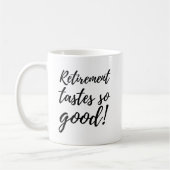 Grappig Pensioen smaakt zo goed Cadeau Koffiemok (Links)
