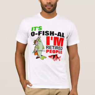 Grappig pensioen van een visser t-shirt