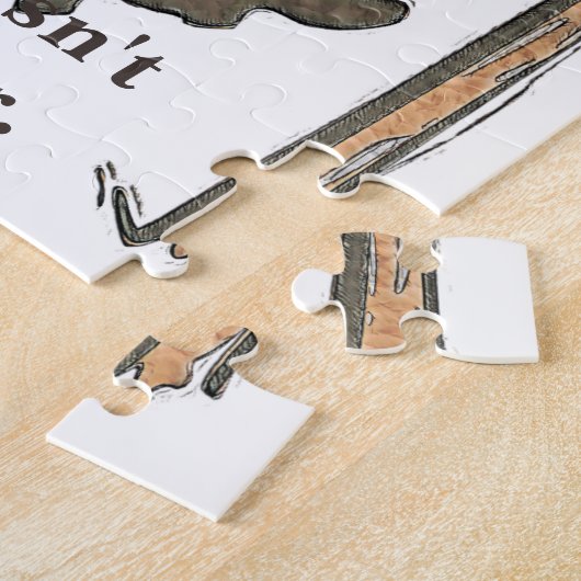 Grappig pensioen vandaag niet legpuzzel (Zijkant)