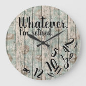 Grappig pensioen, wat ik ook ben grote klok (Voorkant)