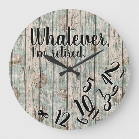 Grappig pensioen, wat ik ook ben grote klok (Voorkant)