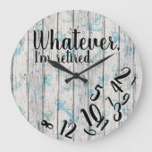 Grappig pensioen, wat ik ook ben grote klok (Voorkant)