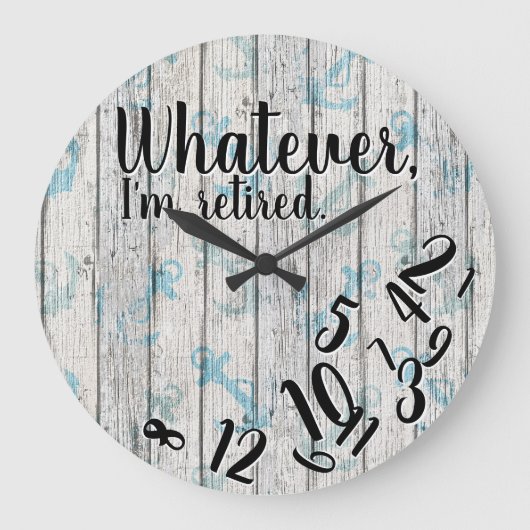 Grappig pensioen, wat ik ook ben grote klok (Voorkant)