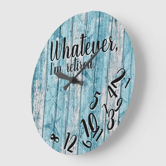 Grappig pensioen, wat ik ook ben grote klok (Hoek)