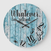 Grappig pensioen, wat ik ook ben grote klok (Voorkant)