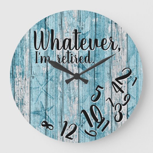 Grappig pensioen, wat ik ook ben grote klok (Voorkant)