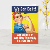 Grappig pensioen, we kunnen het en we hebben Kaart (Gele Bloem)