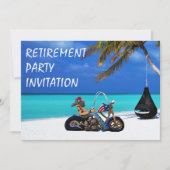 Grappig Pensioenfeestje Biker Motorrijder Kaart (Voorkant)