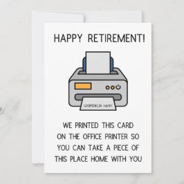 Grappig pensioengeschenk, feestdagenkaart