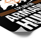 Grappig pensioenplan Armadillo Possum Hunting Hun Poster (Hoek)