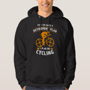 Grappig Pensioenplan Fietsen - Fietsliefhebber Cad Hoodie