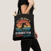 Grappig Pensioenplan Ski met Pensioen Tote Bag (Dichtbij)