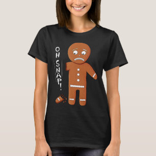 Grappig peperkoek Oh Snap Christmas Pun T-shirt
