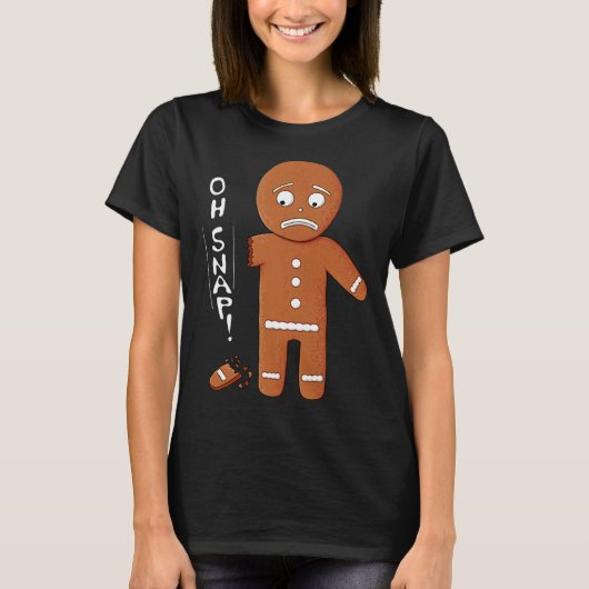 Grappig peperkoek Oh Snap Christmas Pun T-shirt (Voorkant)