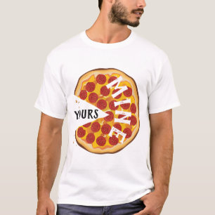 Grappig pepperoni pizza leuke foodie party t-shirt