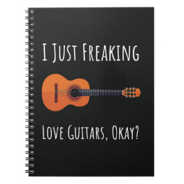Grappig perfect cadeau voor gitaarspeler liefhebbe notitieboek