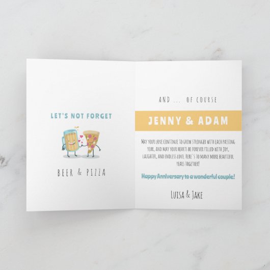 GRAPPIG PERFECT PAIR JUBILEUM KAART (Binnen)