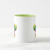 Grappig personage, rode neus, grappen, grimmigen. mok (Midden)