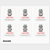 Grappig Personal Trainer Fitness Gym Business Vierkante Sticker (Vel)