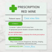 Grappig Personaliseer recept wijn label Wijn Etiket (Enkel label)