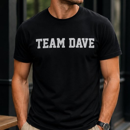 Grappig Persoonlijk Aangepast Team Dave Verjaardag T-shirt