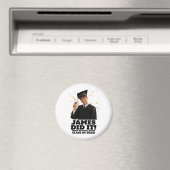 Grappig Persoonlijk Afstudeerfeestje Aangepaste Fo Magneet (Insitu (Vaatwasser))