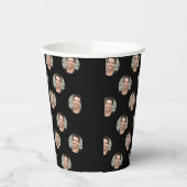 Grappig persoonlijk gezicht, aangepaste foto papieren bekers (Links)