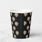 Grappig persoonlijk gezicht, aangepaste foto papieren bekers (Rechts)
