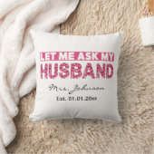 Grappig persoonlijk huwelijksgeschenk voor de brui kussen (Deken)